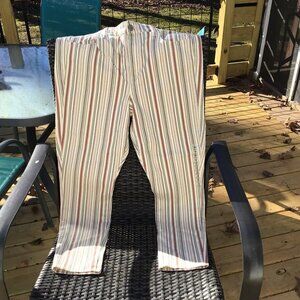 NWT AMERICAN EAGLE Next Level Stretch Hi-Rise Jegging size 16 Stripe